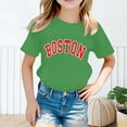 thumbnail image 1 of BAODANN Kid Girls Fashion Cute Printed Round Neck Short Sleeve Tee Summer Casual Loose T Shirt Tops Baby T Shirt 2t Girls Long Sleeve Shirt Girls Mortification Shirt Big Girls Outfits, 1 of 3