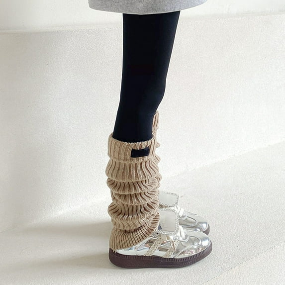 BAODANN Kids Leg Warmers Knitted Leg Warmers Loose Socks Knee High Leg Warmers For Girls Girls School Socks Socks Girls Size 1 Gymnastics Socks Boys Girls Pack Boys Socks 6 Years Old Youth Sports