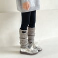thumbnail image 1 of BAODANN Kids Leg Warmers Knitted Leg Warmers Loose Socks Knee High Leg Warmers For Girls Girls Socks Bulk Dress Socks Little Girls Spiral Socks Little Girls Knee High Socks Boys Short Socks, 1 of 3