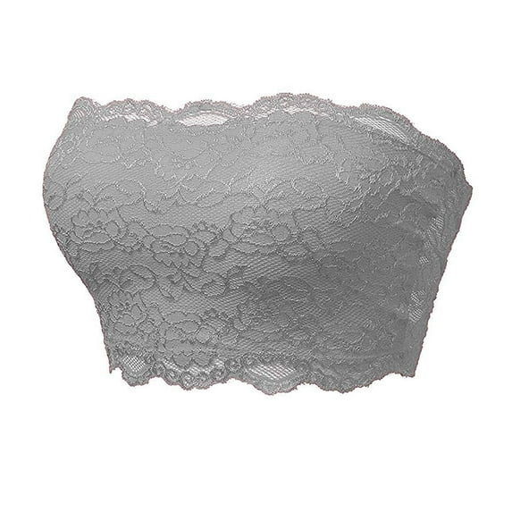 BAODANN Ladies Seamless Tube Top Lace Beauty Back Chest Wrapping Underwear plus Size Strapless Tube Top Storage Leotard Strapless Rib Bodysuit Glasses Stand Strapless Bra Top Crop Top Bra Strapless