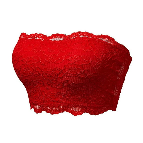BAODANN Ladies Seamless Tube Top Lace Beauty Back Chest Wrapping Underwear plus Size Strapless Tube Top Storage Leotard Strapless Rib Bodysuit Glasses Stand Strapless Bra Top Crop Top Bra Strapless