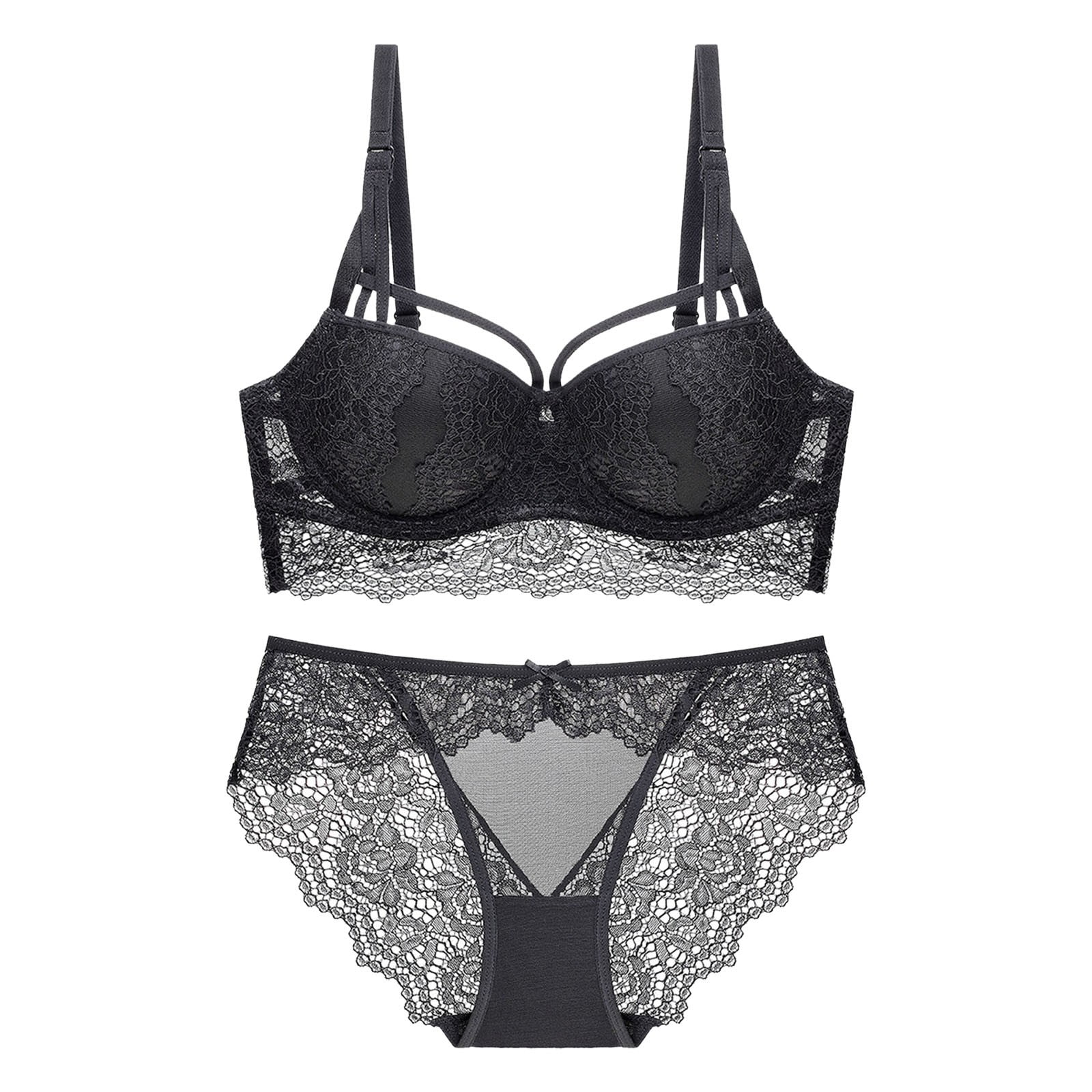 BAODANN Sexy Lace Push Up Bra Ladies Underwear Girls Bra Bra Set