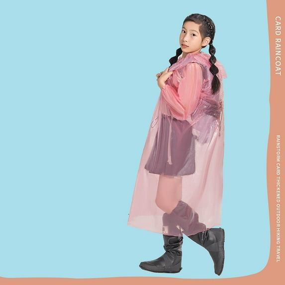 BAODANN Spring Summer And Autumn Boys' And Girls' Plain Color Buttoned Teal Girls Raincoat Toddler Girl Lightweight Coat Raincoats with Hood Girls Rain Coats Size 6-7 Big Girls Winter Coats Size 8