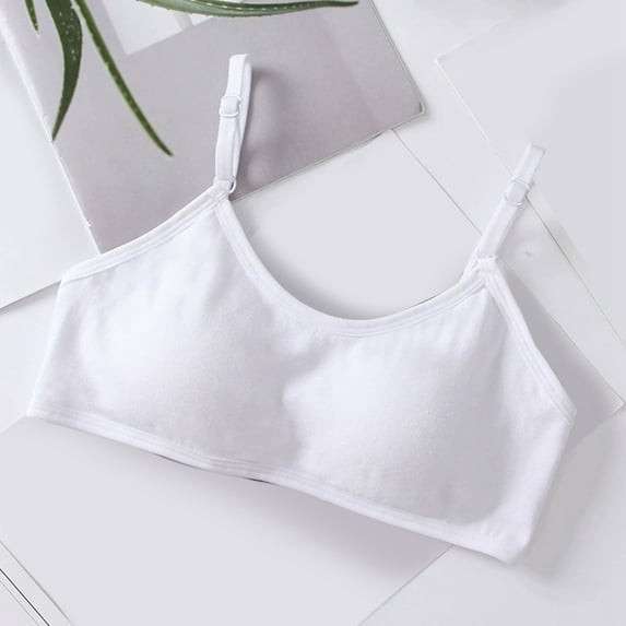 BAODANN Student Bra Fixed Cup Chest Wrap With Chest Pad Top Bra Running Girl Underwear Size 12 Girl Clothes for Kids Panties for Kids Girls Simply Right Underwear Girls Underwear Size 6