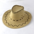 thumbnail image 1 of BAODANN Suede Kid's Cowboy Hat For Themed Parties Dress Up And Pool Hat Boy Baby Hats 12-18 Months Hat Set for Kids Knitted Hat Kids Youth Baseball Hats for Boys, 1 of 2