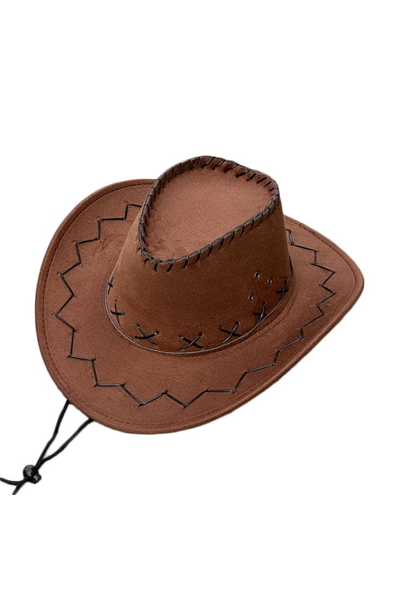 Suede Kid's Cowboy Hat For Themed Parties Dress Up And Pool Hat Boy Baby Hats 12-18 Months Hat Set for Kids Knitted Hat Kids Youth Baseball Hats for Boys