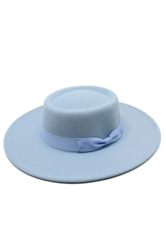 Sun Hats Outdoor Leisure Large Brim Design Stylish Sun Hat Every Season Women's Fedora Hats for Summer Womens Beach Fedora Hat Woman Beach Bags Top Hat Running Hat Large Visors for Women Mens