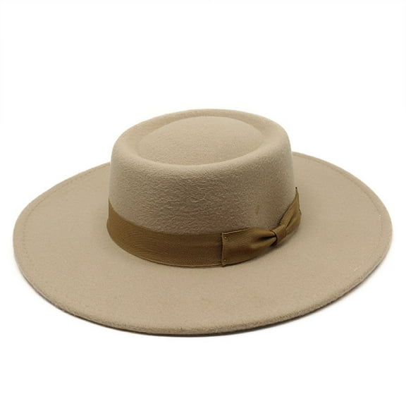 BAODANN Sun Hats Outdoor Leisure Large Brim Design Stylish Sun Hat Every Season Women's Fedora Hats for Summer Womens Beach Fedora Hat Woman Beach Bags Top Hat Running Hat Large Visors for Women Mens