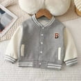 thumbnail image 1 of BAODANN Toddler Boys Girls Long Sleeve Outwear Jacket Coat Patchwork Baseball Clothes Small Toddlers Coats Unforgotten Coat Kids Jacket Girls Jacket Girls Size 8 Thick Winter Jackets for Kids Girls, 1 of 3