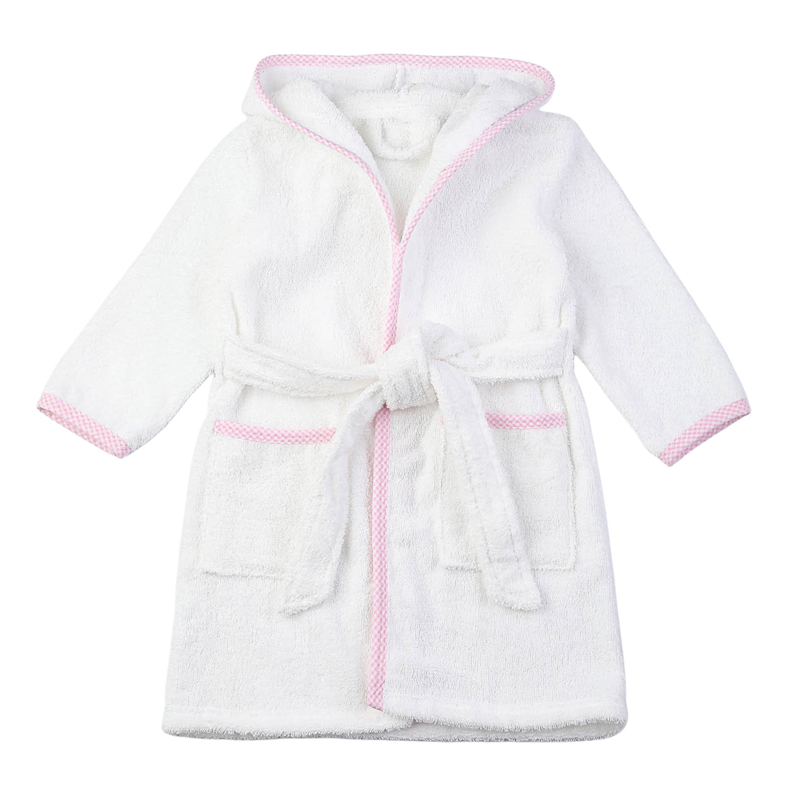 BAODANN Toddler Kids Baby Boys Girls Solid Bathrobes Hooded Warm ...