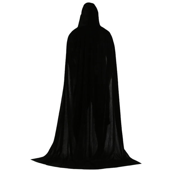 BAODANN Unisex Solid Color Velvet Witch Cape Multiple Sizes Satin Lined Hoodie Scarf Southwestern Jacket Coat for Women with Hood Womens Wraps And Shawls with Buttons Evening Shawls