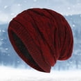 thumbnail image 1 of BAODANN Winter Hat Warm Knit Hats Soft Thick Cute Knitted Cap For Cold Weather Ladies Summer Men Plain Sock Fuzzy Sock, 1 of 3