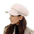 thumbnail image 1 of BAODANN Women Beret Newsboy Hats Classic Autumn Spring Winter Cap Sock Hat French Hats Teens Women Big Head Hot for Women N Hat, 1 of 3