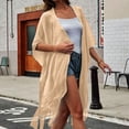 thumbnail image 1 of BAODANN Women Solid Bbeach Shawl CCardigan Bikini Blouse Mid Length Sun Protective Shawl Wraps for Women Rose Womens Shawl Wrap Shawls Women Fall Blanket Scarf Wrap Cover up Dress, 1 of 4