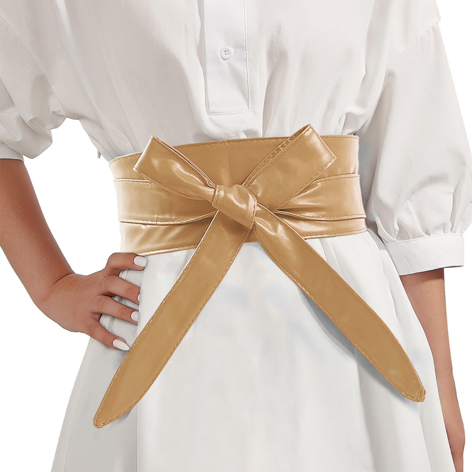 green emerald velvet dress Buywis Women Skinny Belts PU Leather Thin Waist Belt Ladies Belt with Gold  Buckle for Dresses 100cm Beige Fit Waist 24