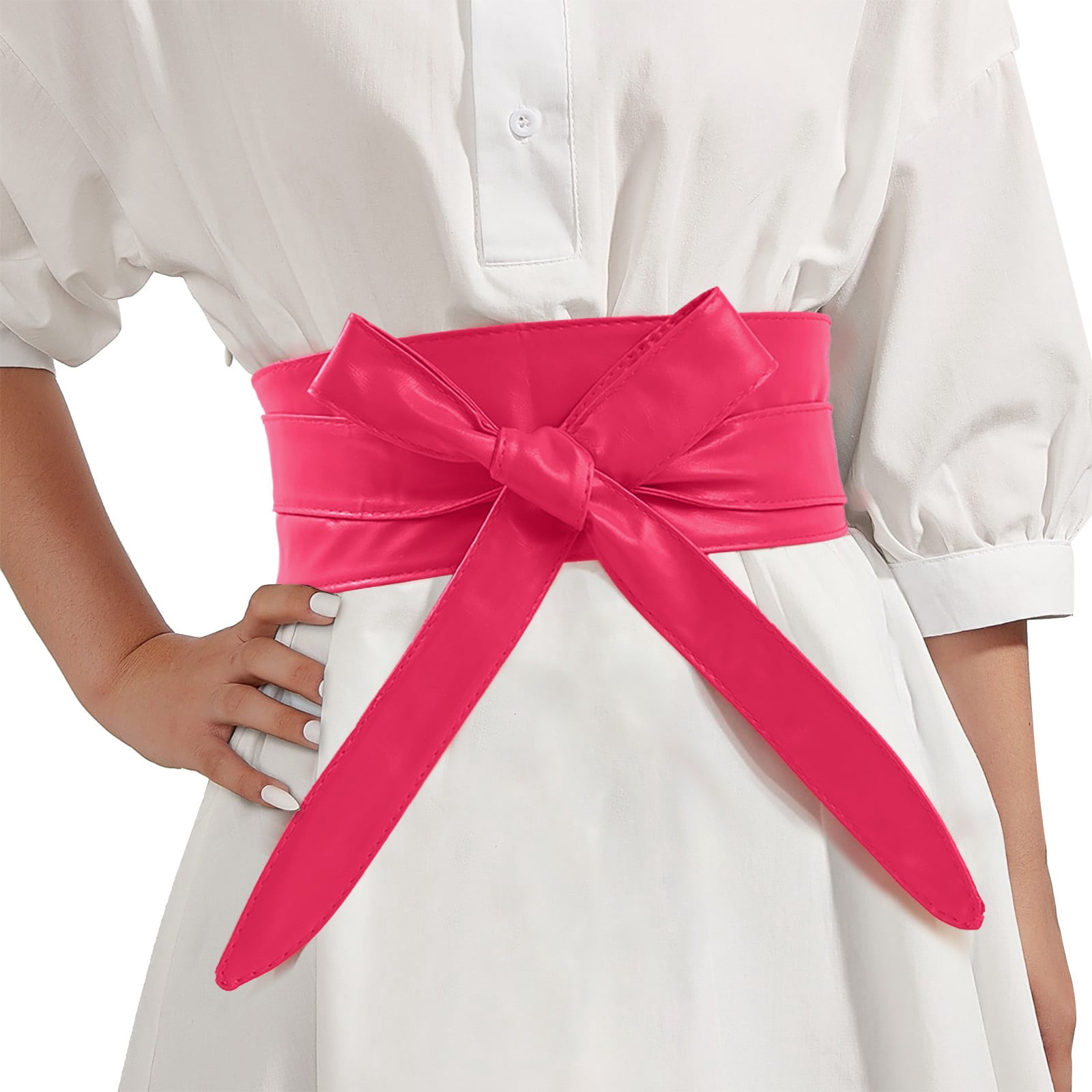 designer dress belt Designer Asymmetrical Faux Leather Belt Black S