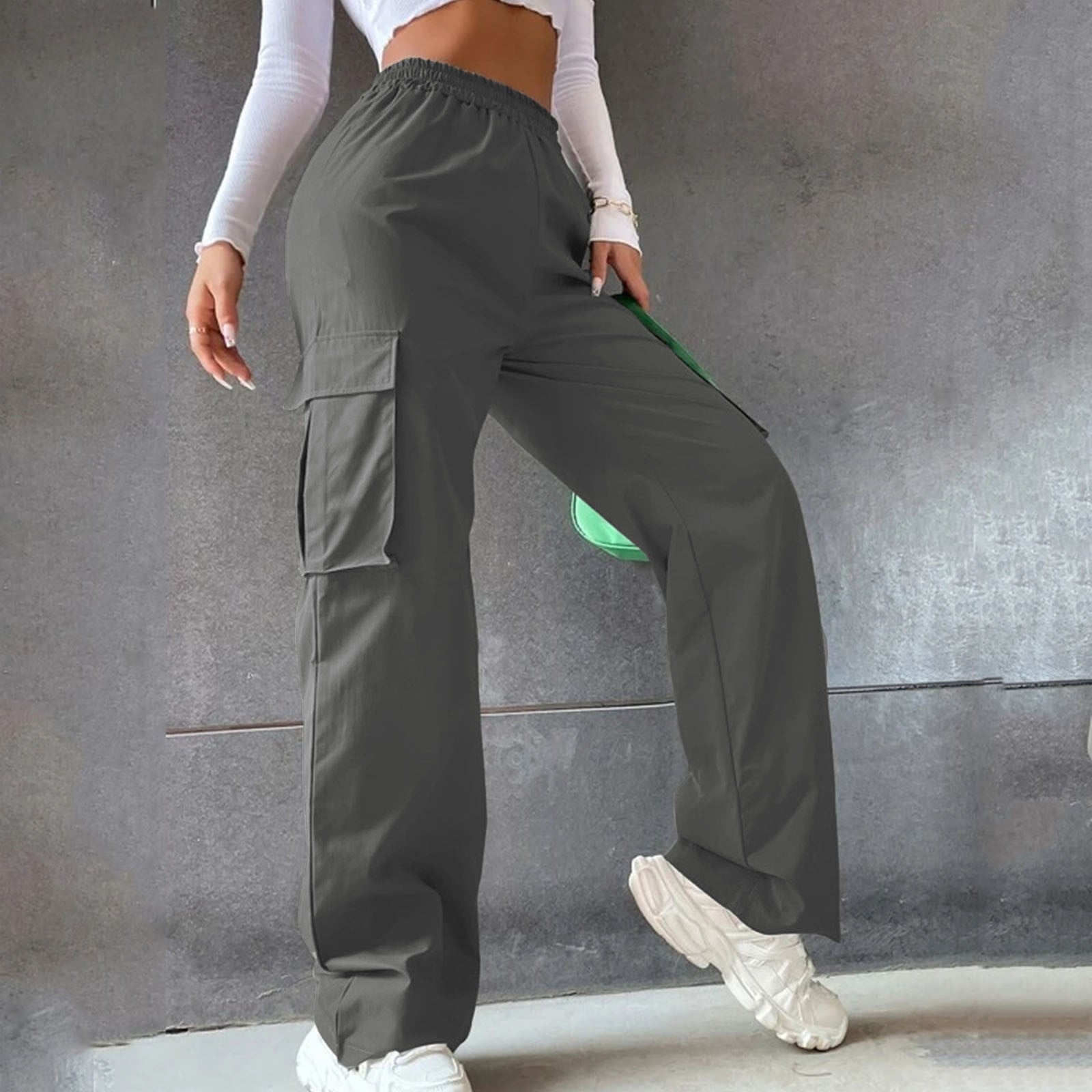 Relaxed Wide-Leg Trousers main image 1