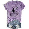 thumbnail image 1 of BAODANN Women's Casual Letter Print V Neck Tee | Short Sleeve Top with Color Options Long Sleeve Tall Shirt Women Shirt Light Women Shirt Small Womens Swim Womens Neck Tops Long Sleeve Shirt Women, 1 of 2