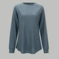 thumbnail image 1 of BAODANN Women's Long Sleeve V Neck T Shirt Strip Brushed Fashion Style Top Men's Thermal Tops and Bottoms Thermal Underwear Mens Long Sleeve Thermal Shirts Tall Thermal Shirts for Men Maternity, 1 of 5