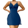 BAODANN Women's See Through Lingerie Sleepwear Sexy Lace Solid Color