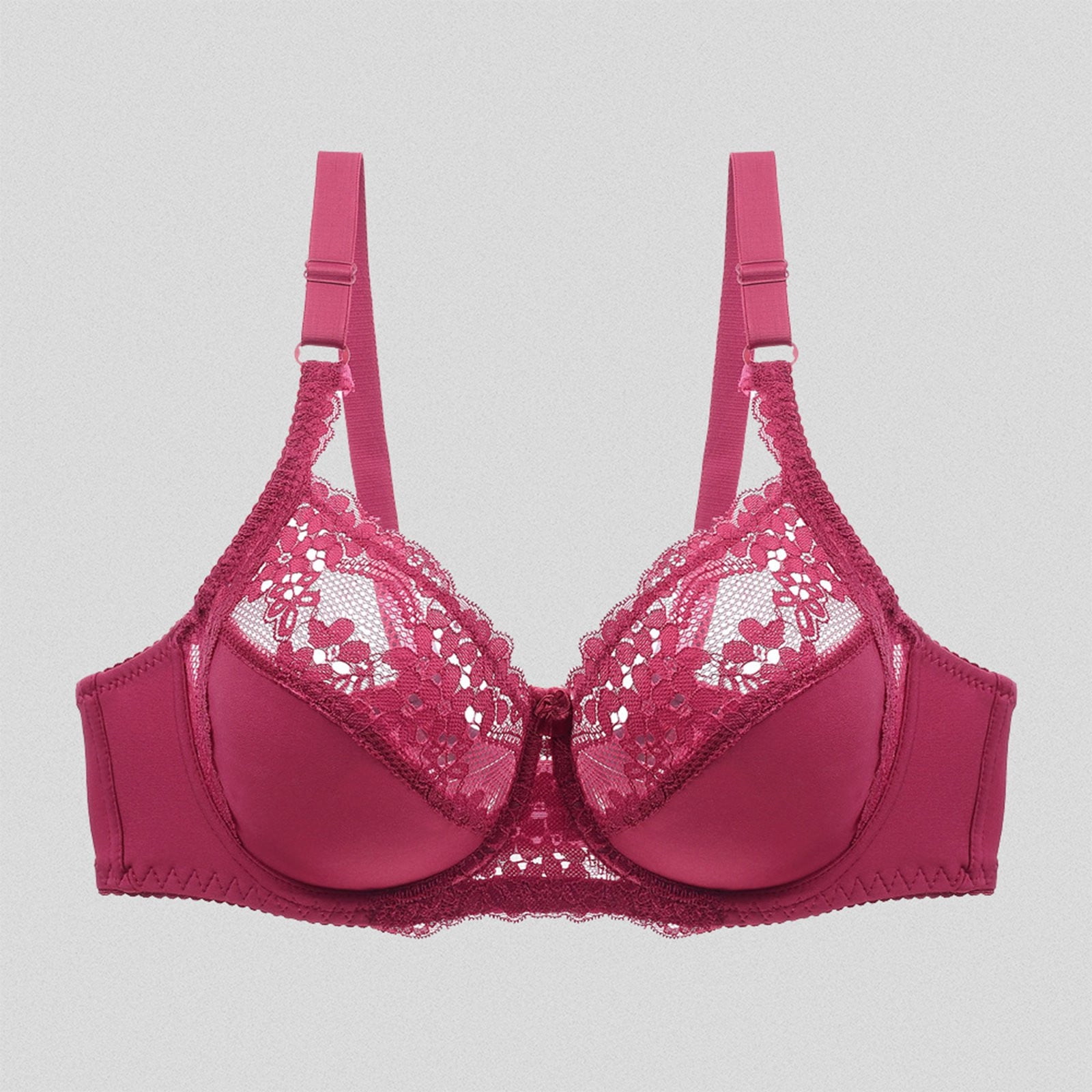 BAODANN Women's Sexy Double Lace Lingerie Plus Size Bra Bras Wireless ...