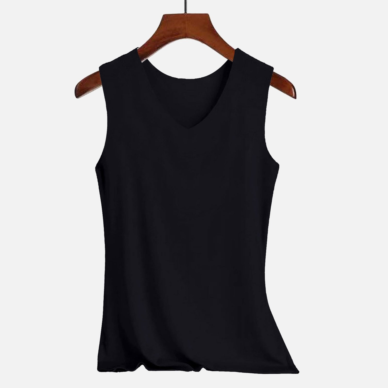 V-Neck Contrast Bead Camisole Tank Top