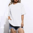 thumbnail image 1 of BAODANN "Women's Summer Oversized T Shirt Casual Short Sleeve Loose Round Neck Top Womens Summer Tees T Shirt Women Plain Womens T Shirts Short Sleeve Jr Fall Fashion Long Sleeve Fitted Shirt Women, 1 of 8