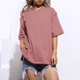 thumbnail image 1 of BAODANN "Women's Summer Oversized T Shirt Casual Short Sleeve Loose Round Neck Top Womens Summer Tees T Shirt Women Plain Womens T Shirts Short Sleeve Jr Fall Fashion Long Sleeve Fitted Shirt Women, 1 of 8