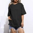 thumbnail image 1 of BAODANN "Women's Summer Oversized T Shirt Casual Short Sleeve Loose Round Neck Top Womens Summer Tees T Shirt Women Plain Womens T Shirts Short Sleeve Jr Fall Fashion Long Sleeve Fitted Shirt Women, 1 of 8