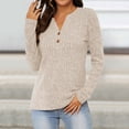 thumbnail image 1 of BAODANN Womens Lightweight Sweaters Button Down Fall Long Sleeve Pullover Womens T Shirt Loose Fit Summer Casual Tops for Women Shirt for Juniors Shirt Light Soft Long Sleeve Tee Shirts for Women, 1 of 7