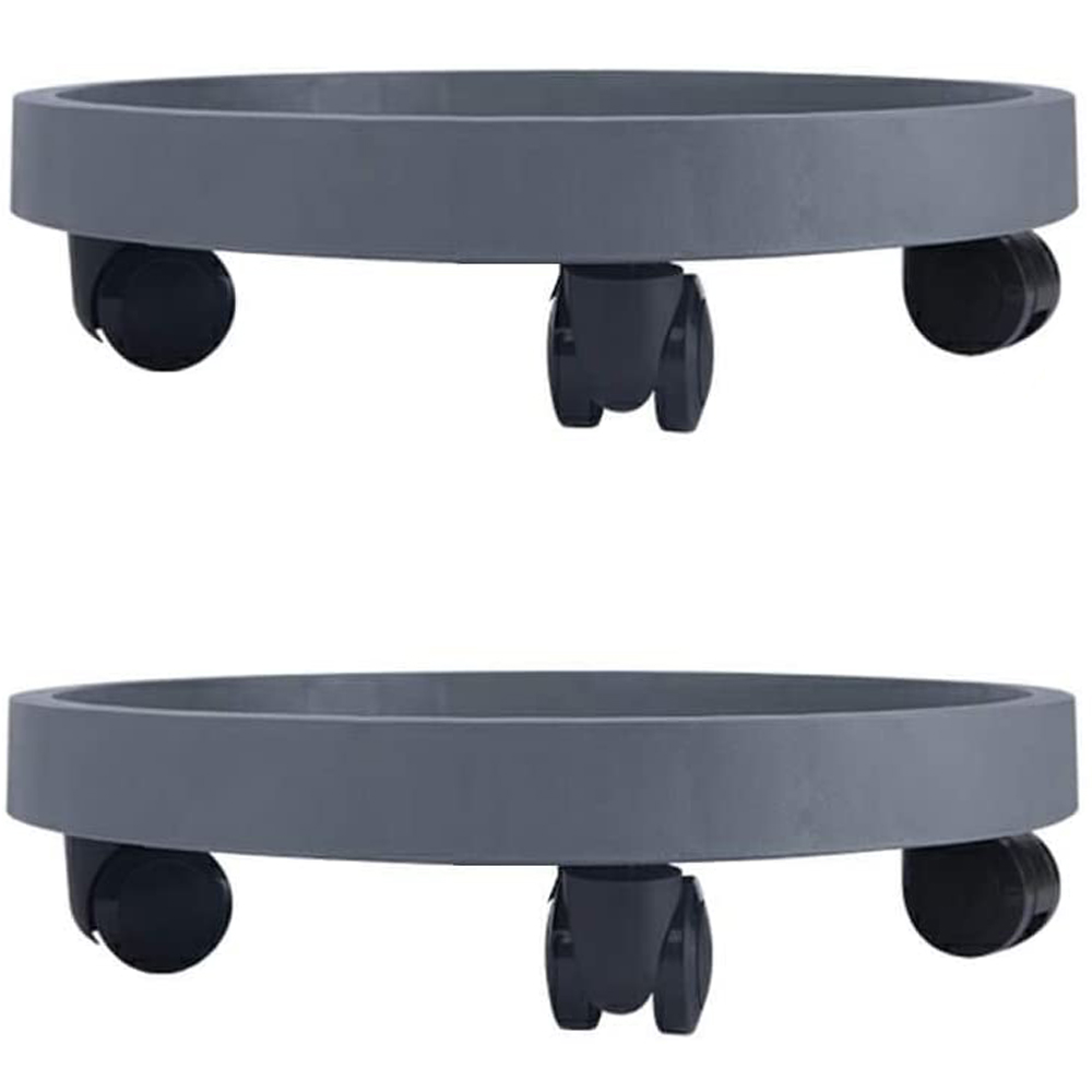 BAODELI 2 Pack of 11 inch Heavy Duty Plant Caddy with Wheels,Rolling