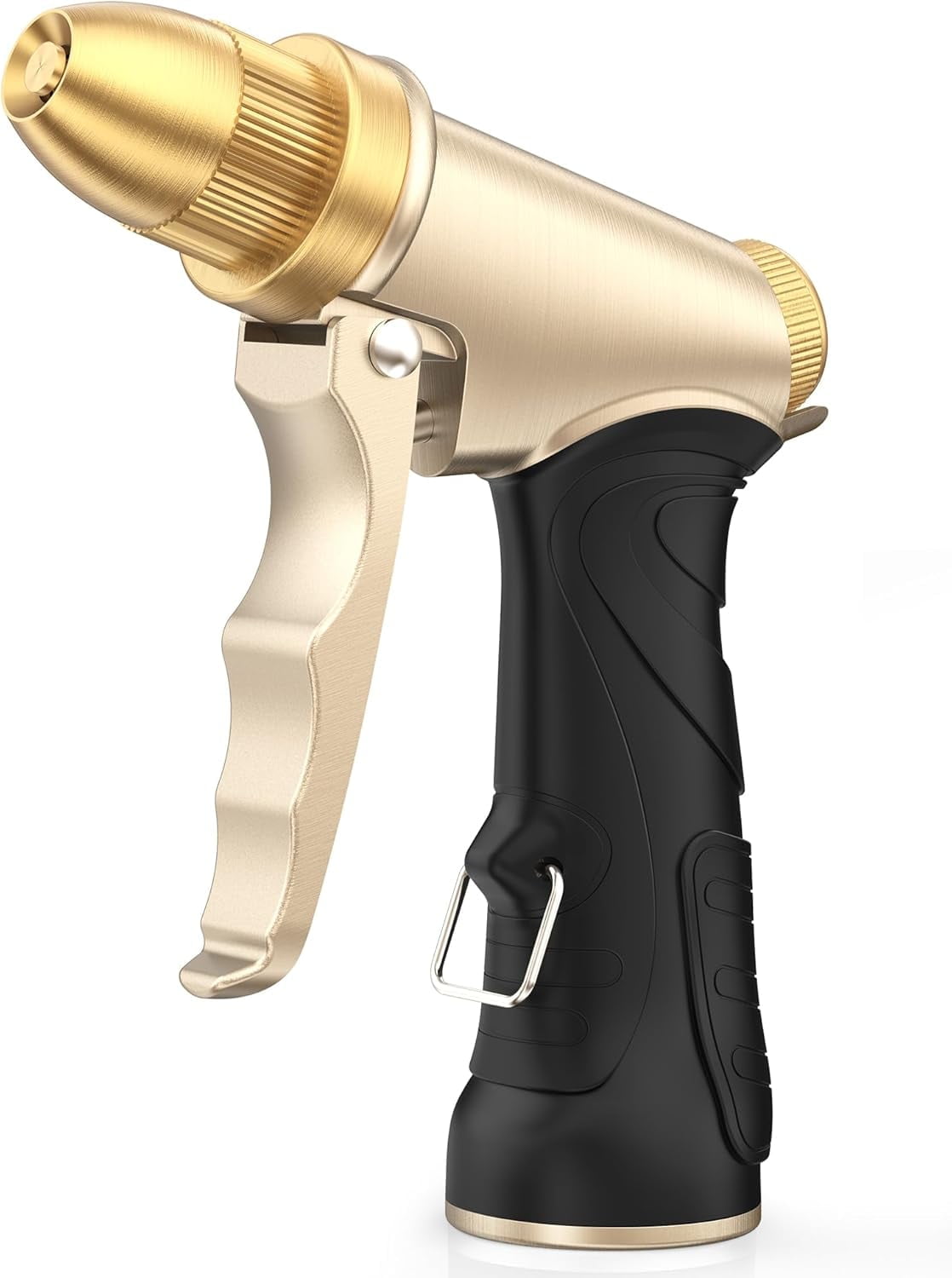 BAODELI Garden Hose Nozzle, Upgraded Heavy Duty Metal Spray Nozzle, High Pressure Water Nozzle with Adjustable Spray Patterns for Watering Plants, Car Washing, and Pet Showering