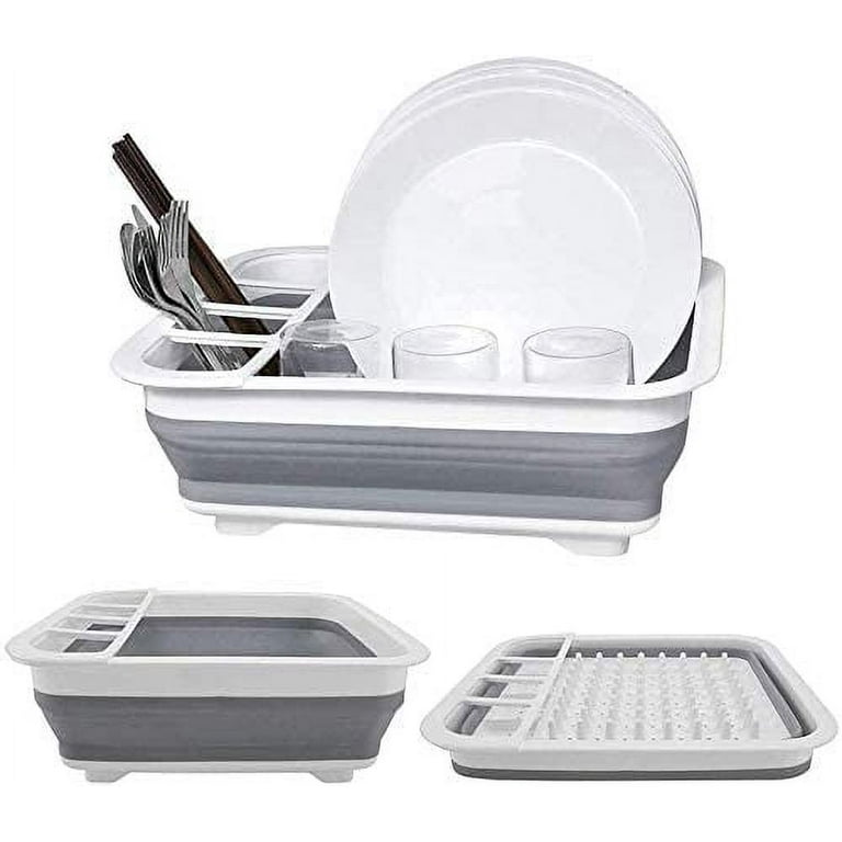 BAODELI Premium Collapsible Dish Drainer - Durable Folding Dish