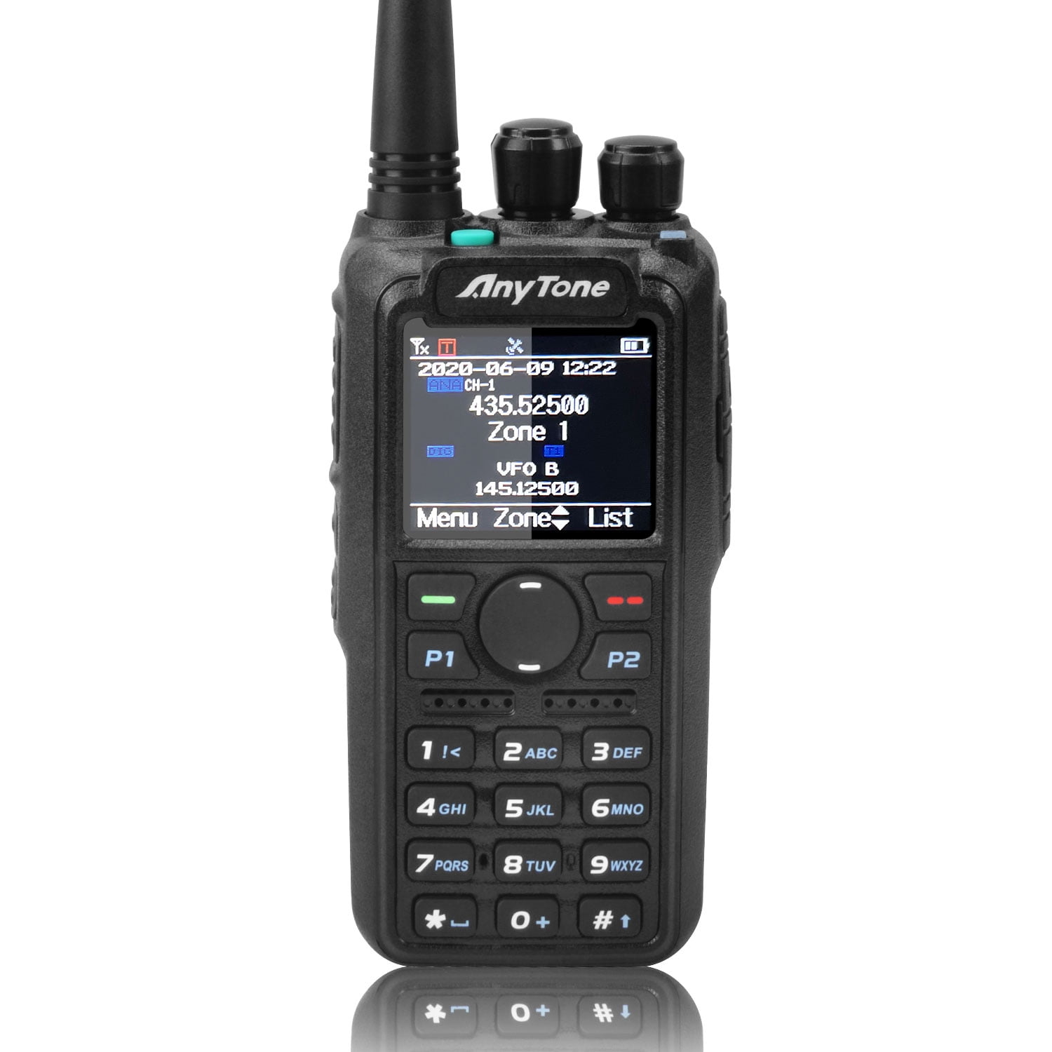 Anytone AT-878UV UHF&VHF Frequency band Handheld Mobile Radio DMR Digital Walkie Talkie 10km Transmission Range bring GPS IP54 Waterproof