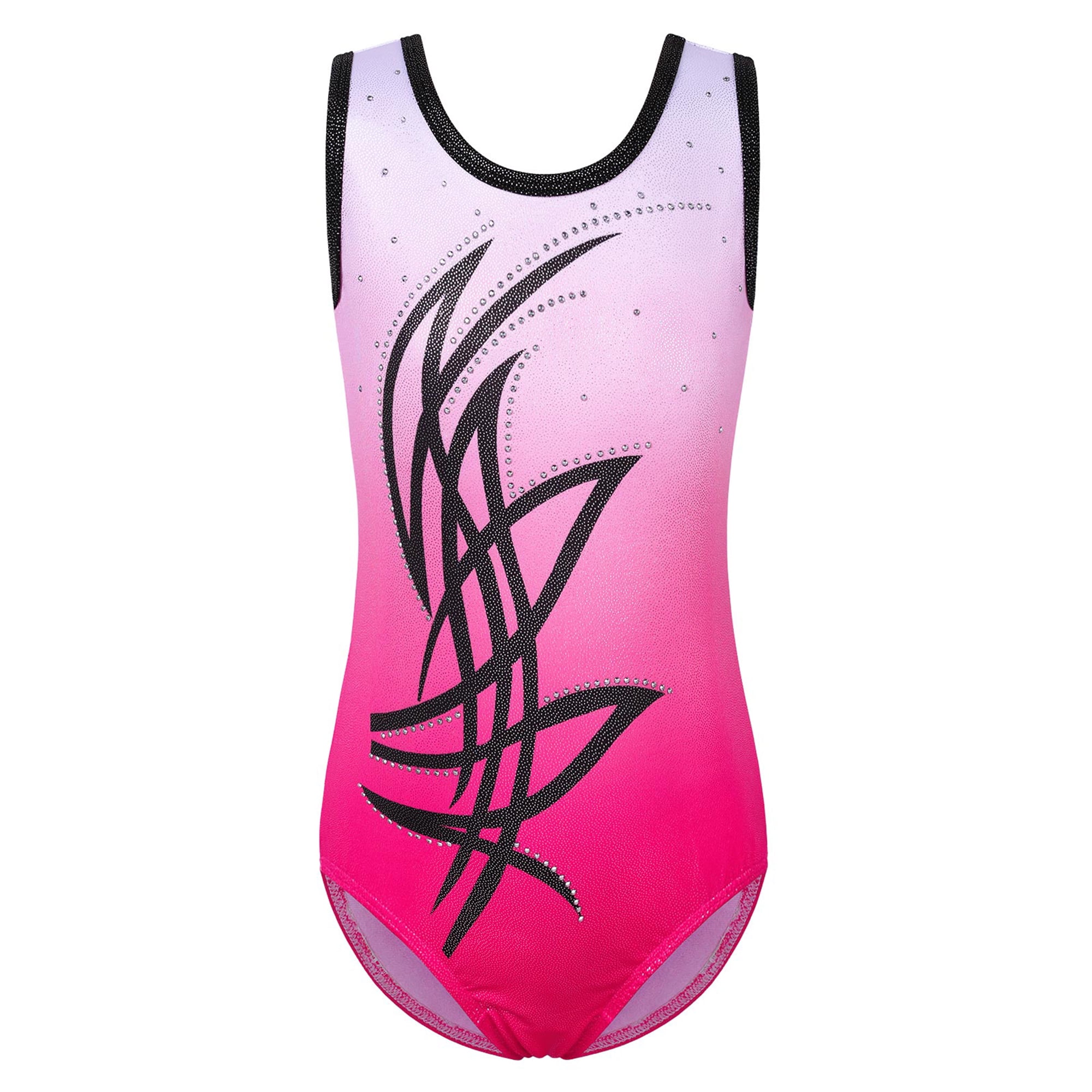 BAOHULU 314Y Girls Gymnastics Leotards Female Pink Ballet Clothes