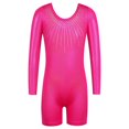 thumbnail image 1 of BAOHULU Girls Gymnastics Leotards Long Sleeve Toddler Ballet Dance Clothes Kids Dancewear, 1 of 5
