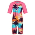 thumbnail image 1 of BAOHULU Girls One Piece Rash Guard Swimsuit Kids Water Sport Short Swimsuit UPF 50+ Sun Protection Bathing Suits, 1 of 1