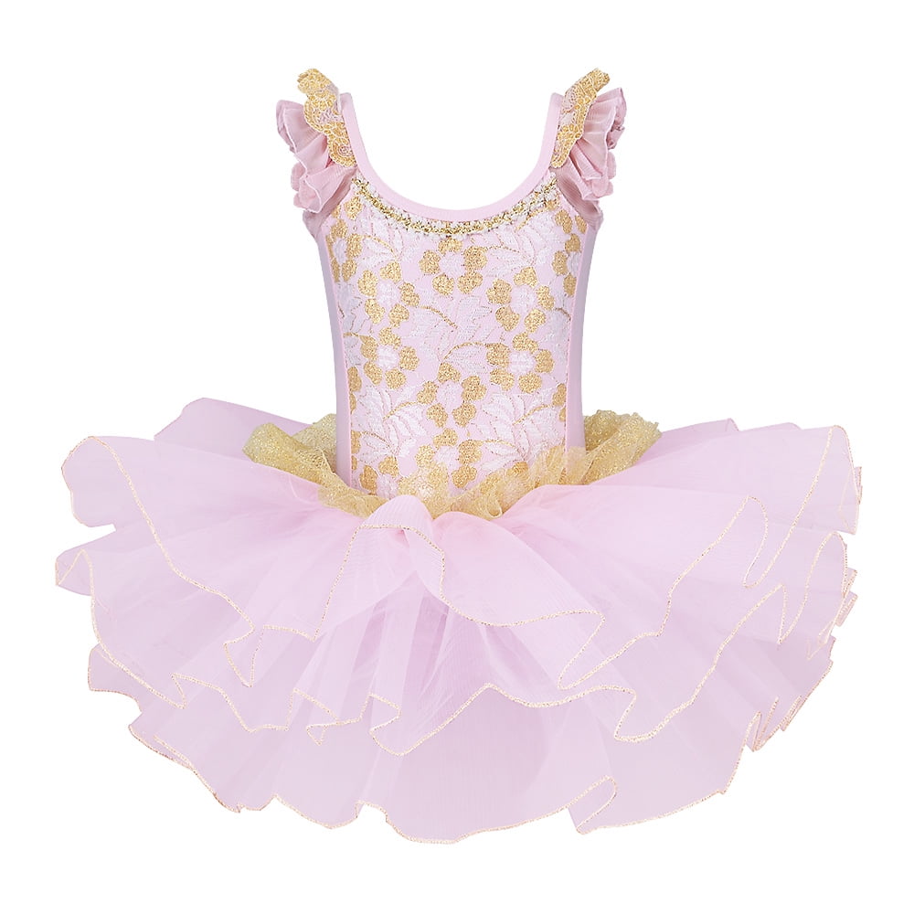 Berri skak væg BAOHULU Girls Pink Skirted Leotards Ballet Dance Tutu Dress 3-8Y -  Walmart.com