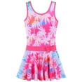 thumbnail image 1 of BAOHULU Girls Swimsuit One Piece UPF 50+ Printed Skirted Bathing Suit Floral Swimwear, 1 of 6