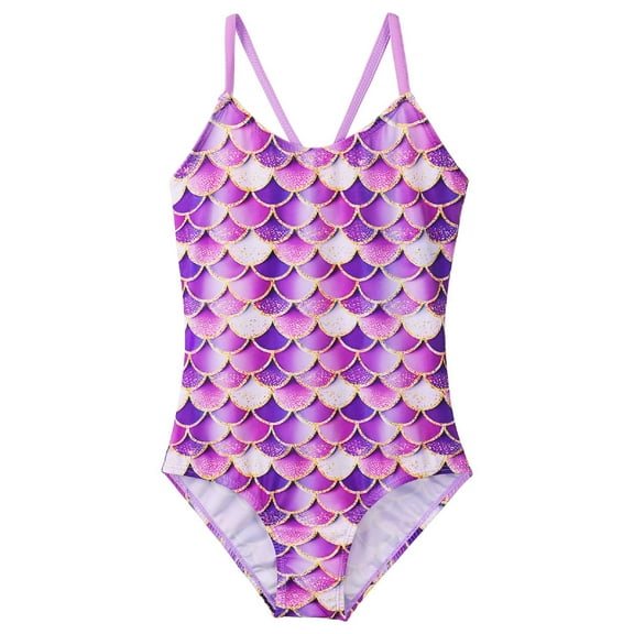 BAOHULU Girls` Swimsuit One-Piece with UPF 50  Printed Bathing Suit 3-11 Years