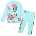 thumbnail image 1 of BAOHULU Girls Swimsuit Two Piece Swimwear Set 3-12 Years UPF 50+ Rash Guard Bathing Suit, 1 of 5