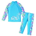 thumbnail image 1 of BAOHULU Girls Swimsuit UPF 50+ Blue Rash Guard Shirts 3-12 Years, 1 of 5