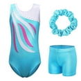 thumbnail image 1 of BAOHULU Gymnastics Leotards for Girls Dance Unitards Matching Shorts Set Sleeveless Dancewear, 1 of 7