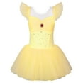 thumbnail image 1 of BAOHULU Princess Tulle Dress Ballet Leotard for Girls Ruffle Sleeve Dance Outfit, 1 of 6