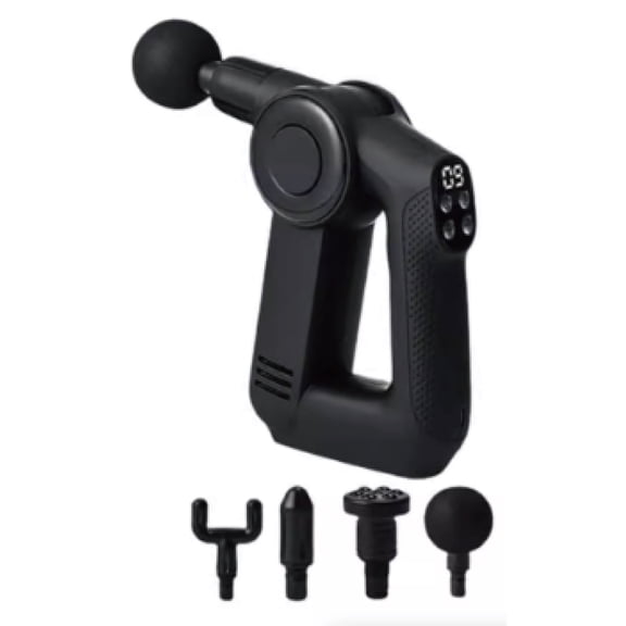 BAOIWEL Vibromassage devices,Quiet Deep Tissue Therapy Massage Gun - Bluetooth Enabled, Electric Percussion Massage Gun & Personal Massager for Pain Relief in Neck, Back, Leg, Shoulder and Body (Blac