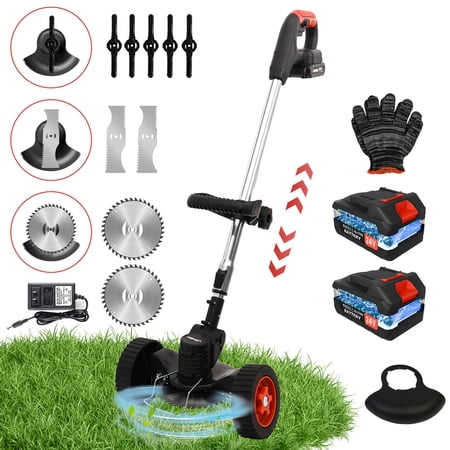 BAOKALER Cordless Electric Weed Wacker String Trimmer, with 3 Types of Blades and Adjustable Handle price history and forecast - BAOKALER Cordless Electric Weed Wacker String Trimmer