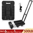 thumbnail image 1 of BAOKALER Folding Hand Truck, 500 lbs Capacity Heavy Duty Dolly Cart Foldable Platform, Black, 1 of 11