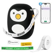 BAOKALER Label Maker, Label Printer with Tape Portable Bluetooth Mini Printer, Inkless Thermal Labeler for Home Office School