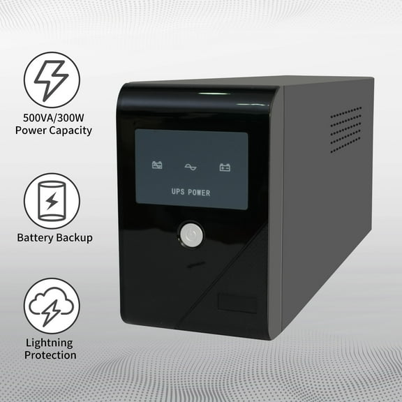 BAOKALER UPS 500VA Battery Backup, Power Backup Battery