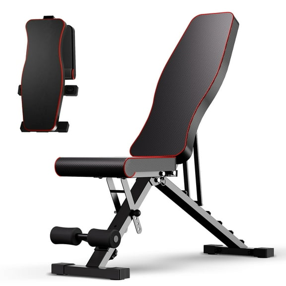 BAOKALER Weight Bench, 660 LBS Capacity, Adjustable with 72 Training Angles, Foldable Design for Home Gym & Incline Bench Press for Full Body Workouts